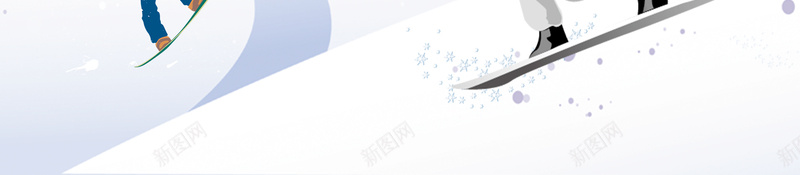 卡通滑雪小清新手绘蓝色bannerpsd设计背景_新图网 https://ixintu.com 冬天 冬季 冬季暖歌 冬日暖歌 冬至 大寒 大雪 寒冬 小寒 小雪 暖冬 节气 设计 雪 雪景 雪花
