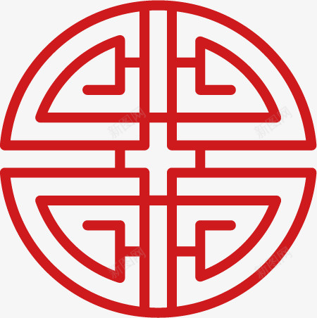 古风传统窗花矢量图ai免抠素材_新图网 https://ixintu.com 古风 国风元素 窗花 装饰 矢量图