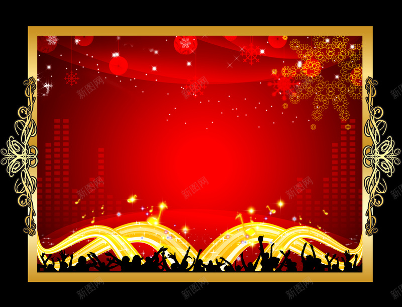 圣诞歌声呐喊红色背景jpg设计背景_新图网 https://ixintu.com 圣诞 歌唱 红色 喜庆 兴奋 激情 狂欢