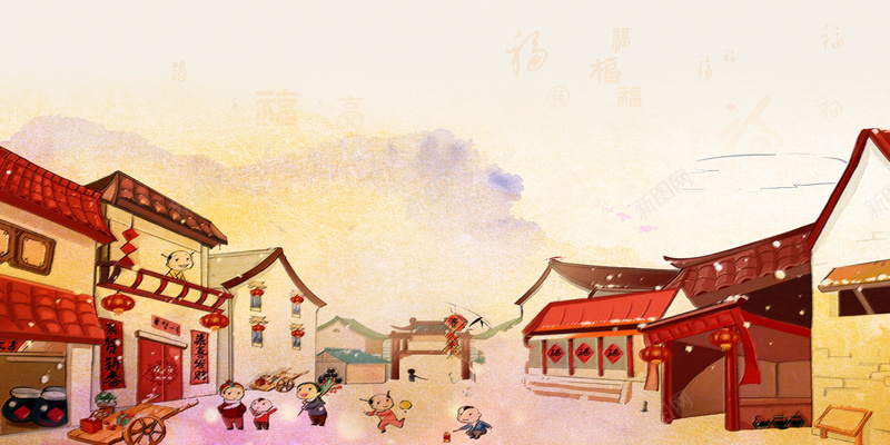 手绘民间风情背景元素海报psd设计背景_新图网 https://ixintu.com 手绘 背景 元素 海报 中国风 民间风情 传统元素 海报元素 民间 背景元素 背景海报
