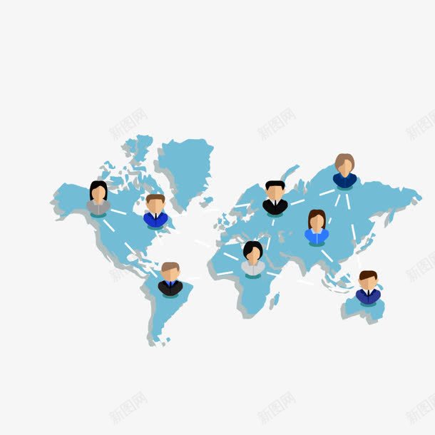 人物分布png免抠素材_新图网 https://ixintu.com 人物素材 分布图 装饰
