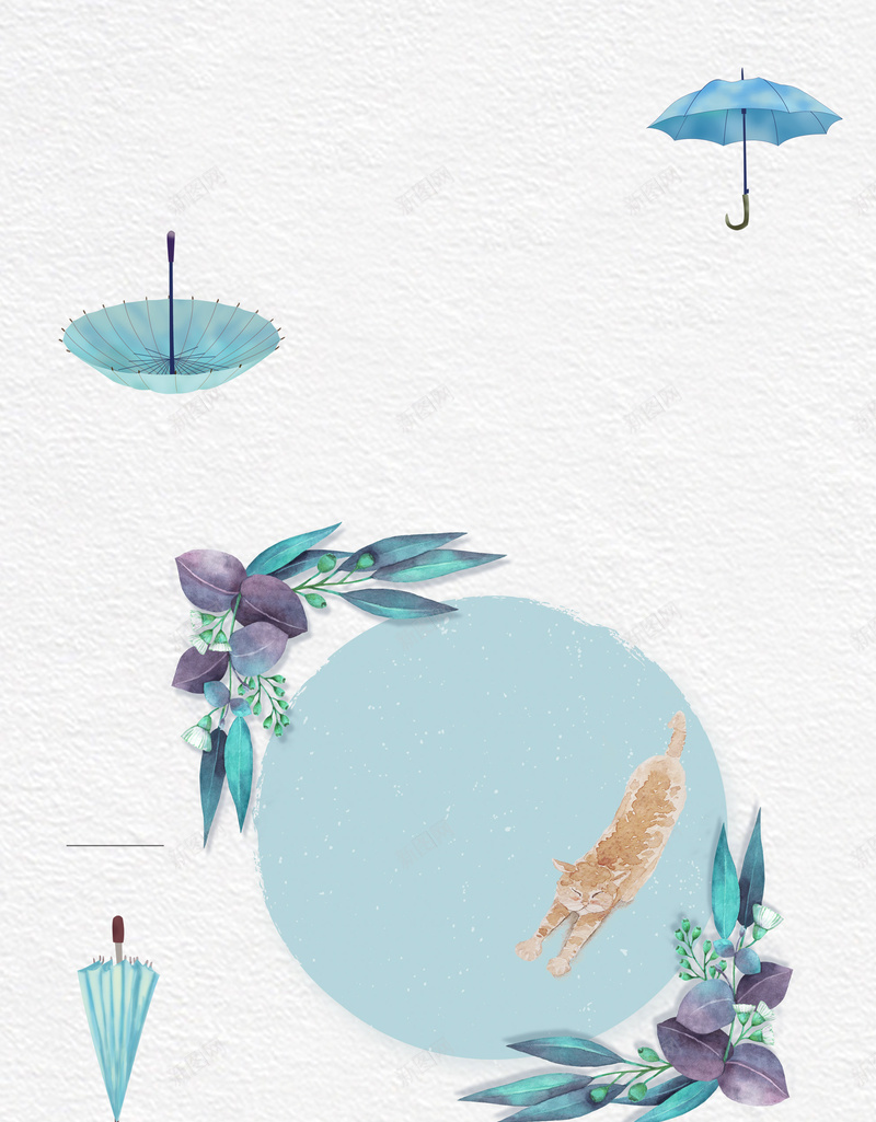 文艺清新可爱小猫咪psd设计背景_新图网 https://ixintu.com 可爱 小猫咪 文艺 日式风 极简风 清新 简约 纹理