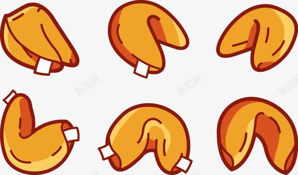 幸运饼干插图png免抠素材_新图网 https://ixintu.com 幸运饼干 食品