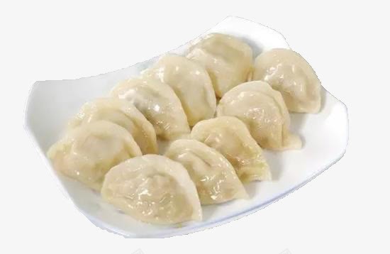 装盘水饺png免抠素材_新图网 https://ixintu.com 猪肉饺 面食 食物