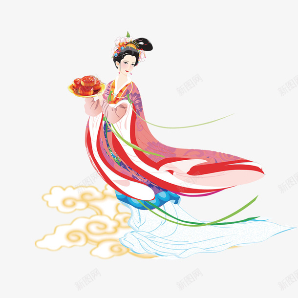 嫦娥美女女人中秋png免抠素材_新图网 https://ixintu.com 中秋 女人 嫦娥 美女
