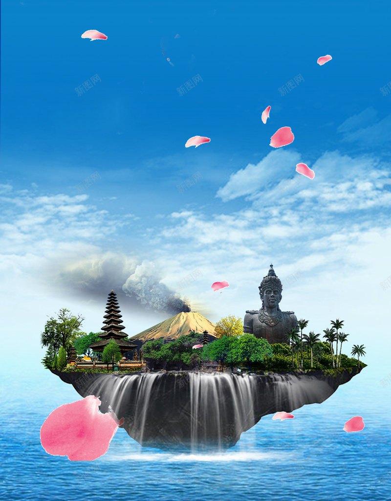 豪华巴厘岛烂漫旅游自由行海报psd设计背景_新图网 https://ixintu.com 宣传 巴厘岛 旅游 海报 烂漫 素材 背景 自由行 豪华 高清