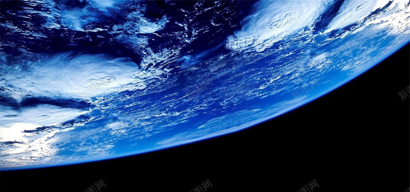 蓝色星球近景背景jpg设计背景_新图网 https://ixintu.com 摄影 宇宙 星球 蓝色 简约 海报banner 风景