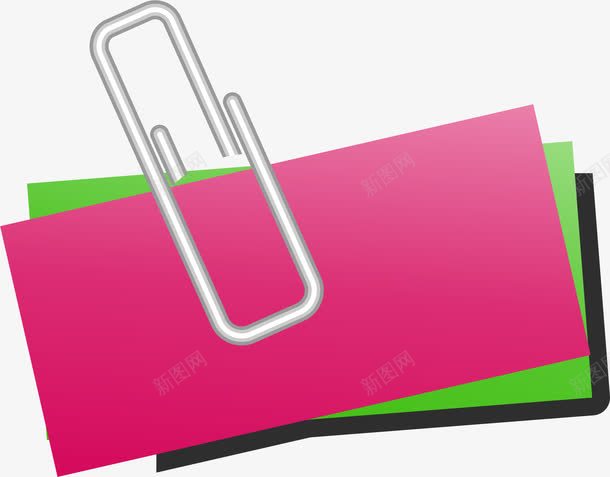 手绘回形针png免抠素材_新图网 https://ixintu.com 一枚回形针 回形针 手绘 标签