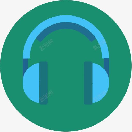 蓝色耳机耳机媒体音乐歌歌曲最小图标png_新图网 https://ixintu.com Blue headphone headset media music song songs 媒体 歌 歌曲 耳机 蓝色 音乐