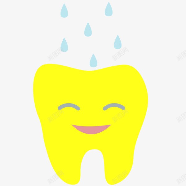 黄色牙齿免费矢量图ai免抠素材_新图网 https://ixintu.com 免费图片 卡通 口腔 嘴 牙齿 黄色 矢量图