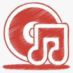 红色的音乐光盘图标png_新图网 https://ixintu.com
