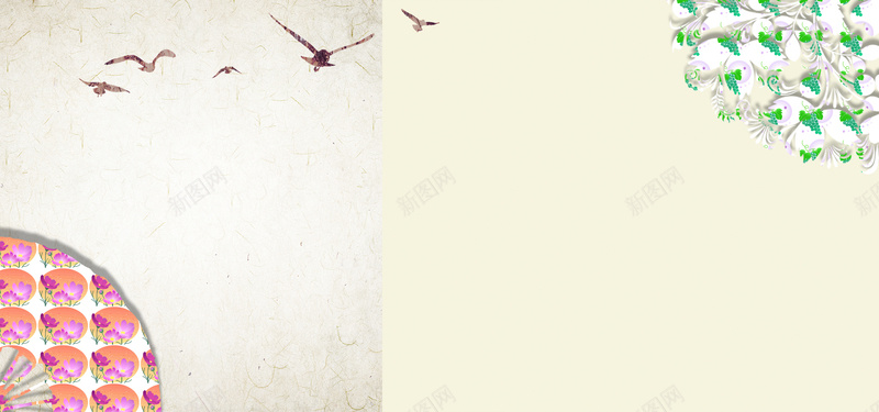 电商带装饰双拼banner海报jpg设计背景_新图网 https://ixintu.com anner 双拼 电商 装饰 banner