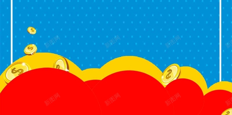 年终促销商品促销纹理H5背景素材psd设计背景_新图网 https://ixintu.com 商品促销 年终促销 点状背景 商品 蓝色 糖果 金币 纹理H5背景素材