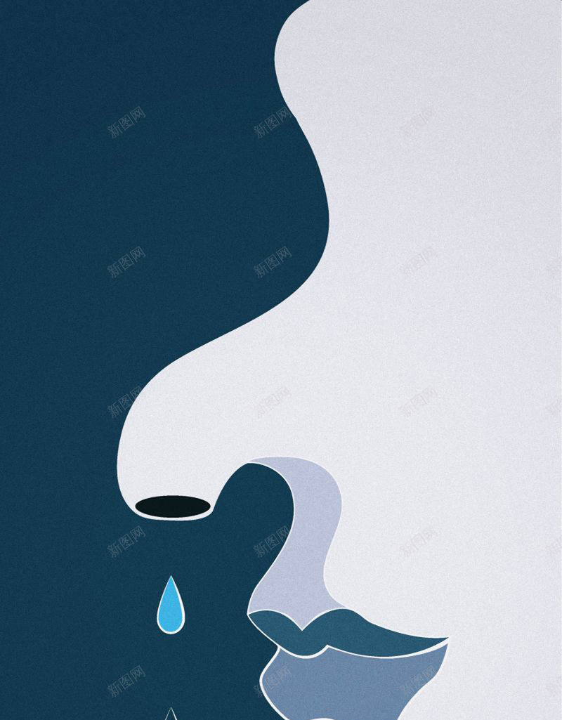 创意水龙头背景jpg高清背景_新图网 https://ixintu.com 创意 教育 水龙头 海报 灰色 用水 节约 蓝色