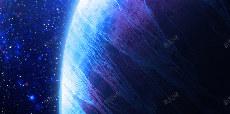 蓝色太空大气梦幻背景jpg设计背景_新图网 https://ixintu.com H5 商务 地球 大气 太空 梦幻 科幻 科技 蓝色