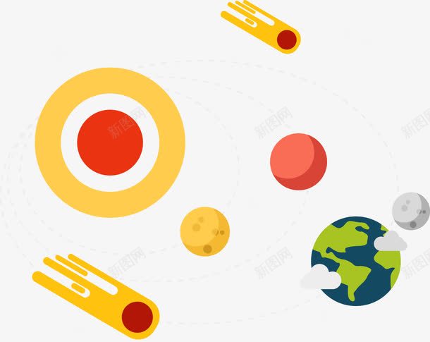 手绘星系矢量图ai免抠素材_新图网 https://ixintu.com 太空 手绘 星系 矢量图