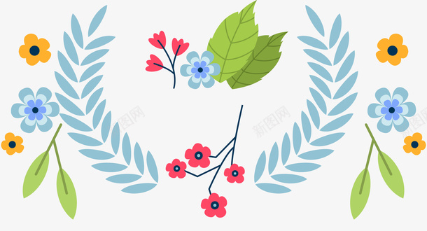 小清新植物插画矢量图ai免抠素材_新图网 https://ixintu.com 小清新 插画 春天 植物 装饰图案 矢量图