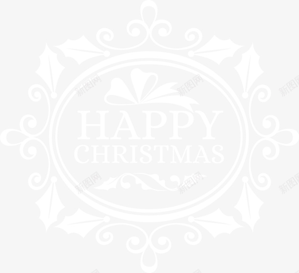 白色圣诞节快乐标签png免抠素材_新图网 https://ixintu.com Christmas Merry 圣诞快乐 圣诞节 节日标签