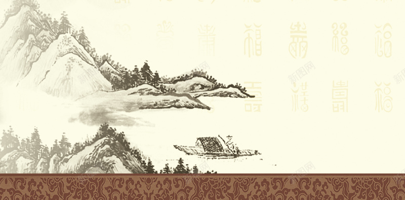 企业展板中国风H5海报背景psd分层下载jpg设计背景_新图网 https://ixintu.com 企业 展板 中国风 海报 梅花 花枝 水墨画 远山 小船 复古 复古图案背景 H5 企业文化 psd
