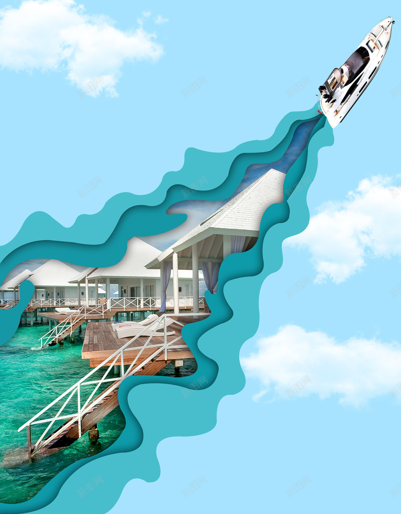 蓝色清新马尔代夫旅游海报背景素材psd设计背景_新图网 https://ixintu.com 马尔代夫旅游 旅游宣传单 旅游活动 旅游特价 旅游线路 马尔代夫风情 畅游马尔代夫 海报背景 开心
