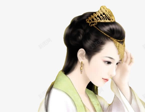 古代娴静如花美女子png免抠素材_新图网 https://ixintu.com 古代 女子 如花似玉 娴静