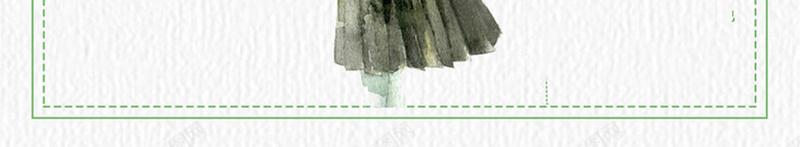 文艺清新海报背景psd设计背景_新图网 https://ixintu.com 卡通 小女孩 手绘 文艺 树叶 树干 清新 空白 纯色 绿色
