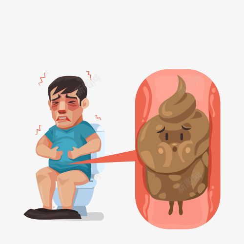 上厕所便秘的人物png免抠素材_新图网 https://ixintu.com 便秘 大便干结 拉臭臭 腹痛难忍 难下