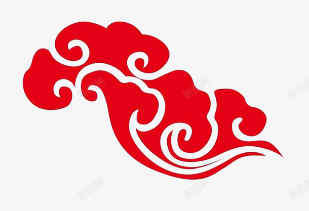 红色祥云png免抠素材_新图网 https://ixintu.com 古代祥云 古典花纹 吉祥祥云 祥云装饰
