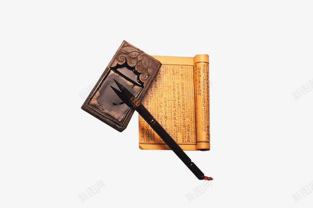 书笔墨psd免抠素材_新图网 https://ixintu.com 古代 复古 工具