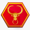 金牛标志标签png免抠素材_新图网 https://ixintu.com 标志 标签 金牛
