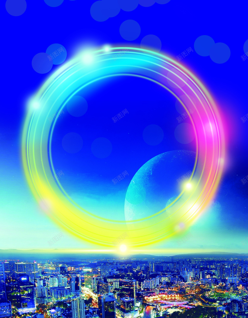 大气蓝色商业地产海报背景psd设计背景_新图网 https://ixintu.com 光圈 商业 地产 大气 招商 海报 背景 蓝色 蓝色背景