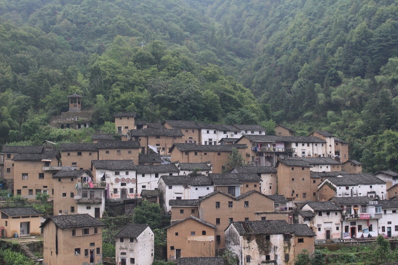 大杂居小聚居村落jpg设计背景_新图网 https://ixintu.com 村落 绿色 清新 自然
