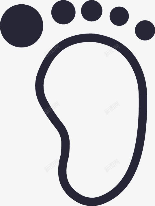 脚丫图标png_新图网 https://ixintu.com 脚丫
