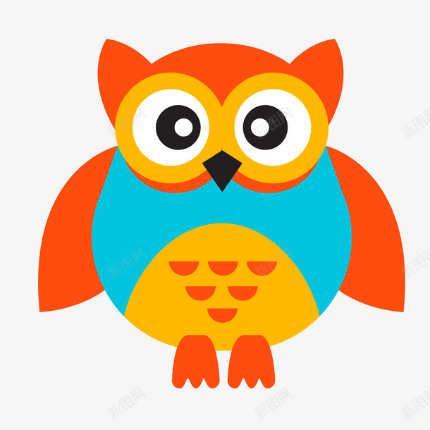 可爱猫头鹰矢量图ai免抠素材_新图网 https://ixintu.com 卡通猫头鹰 可爱猫头鹰 扁平猫头鹰 猫头鹰卡通 猫头鹰图 猫头鹰矢量 矢量图