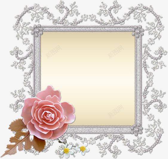 鲜花工艺品边框png免抠素材_新图网 https://ixintu.com 工艺品 边框 鲜花