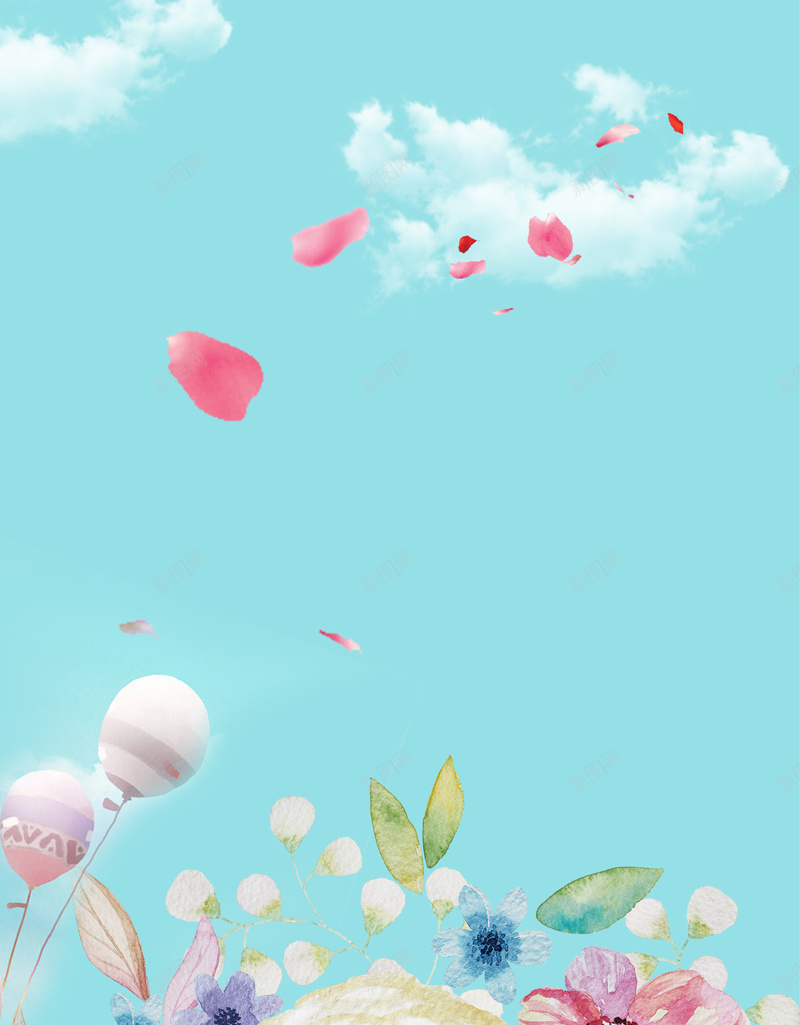 夏季化妆品促销海报背景psd设计背景_新图网 https://ixintu.com 促销品 女人味 夏季 浪漫 花卉 梦幻 简约 海报 背景