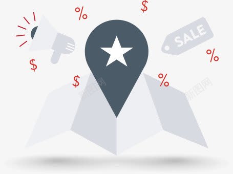 手绘蓝色箭头图标png_新图网 https://ixintu.com 图标 箭头 蓝色