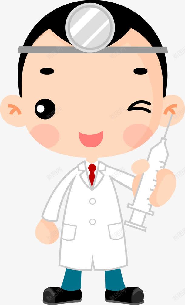 微笑的男医生png免抠素材_新图网 https://ixintu.com 医生 工作 微笑 法医 男医生 矢量人物 矢量医生 职业 职员 表情