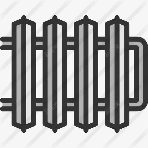散热器图标png_新图网 https://ixintu.com 家具和家居 暖气 热 电