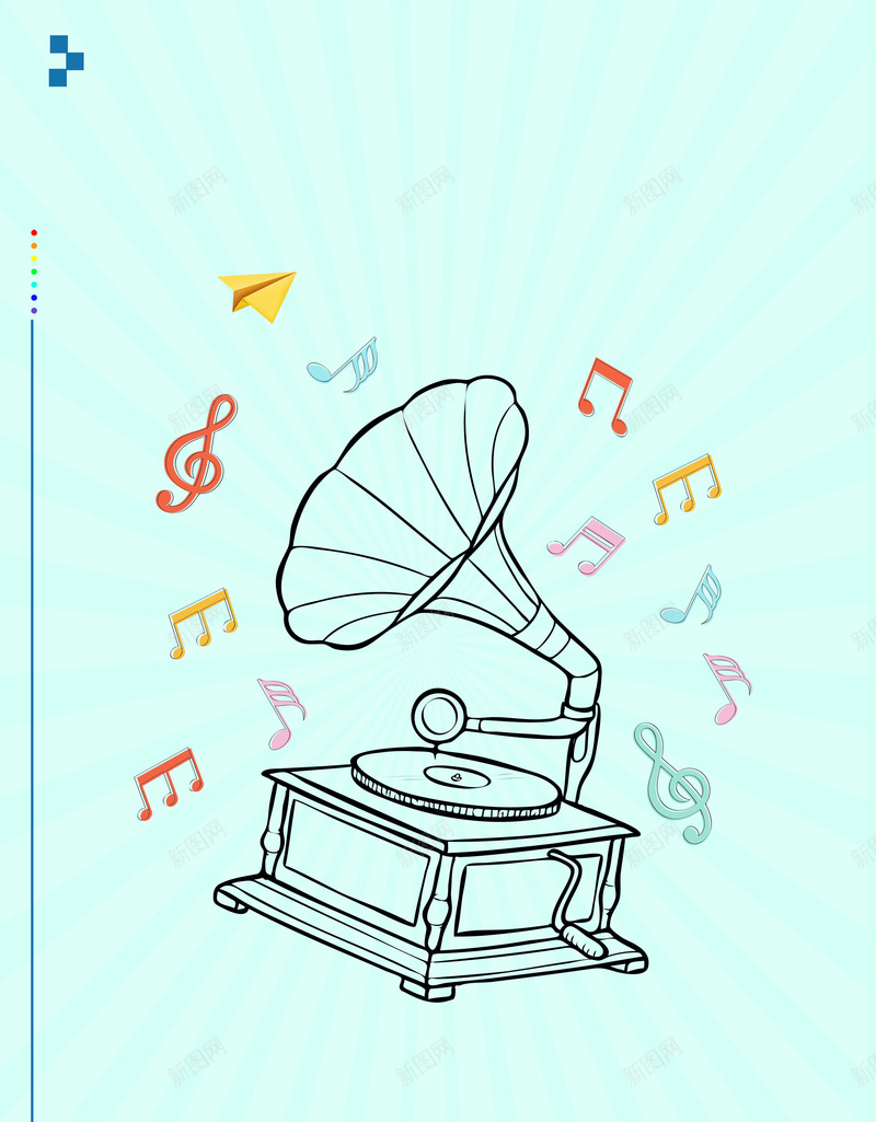 简约线条大学生音乐节海报背景素材psd高清背景_新图网 https://ixintu.com 啤酒音乐节 国际音乐节 草莓音乐节 音乐节展架 音乐节海报 校园音乐节 音乐节展板 摇滚音乐节
