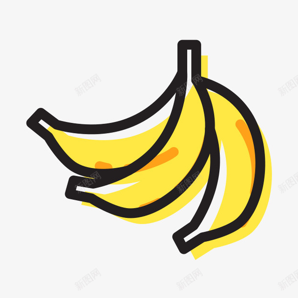 香焦卡通图标png_新图网 https://ixintu.com PNG 免扣 卡通 香焦