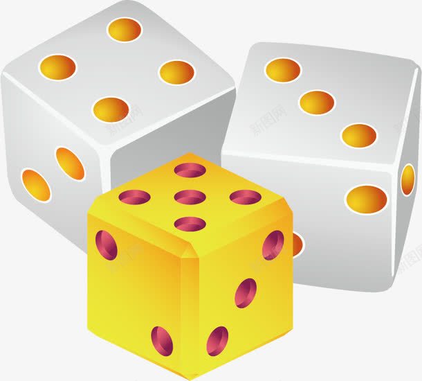骰子png免抠素材_新图网 https://ixintu.com 点数 玩具 赌博 运气 骰子