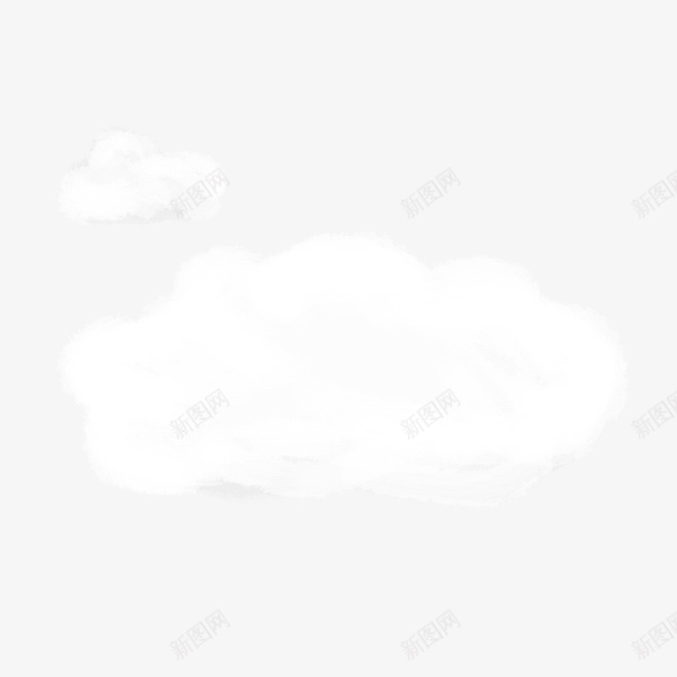 简笔画白云朵png免抠素材_新图网 https://ixintu.com 云 云朵 淡白色 简笔云 简笔云朵