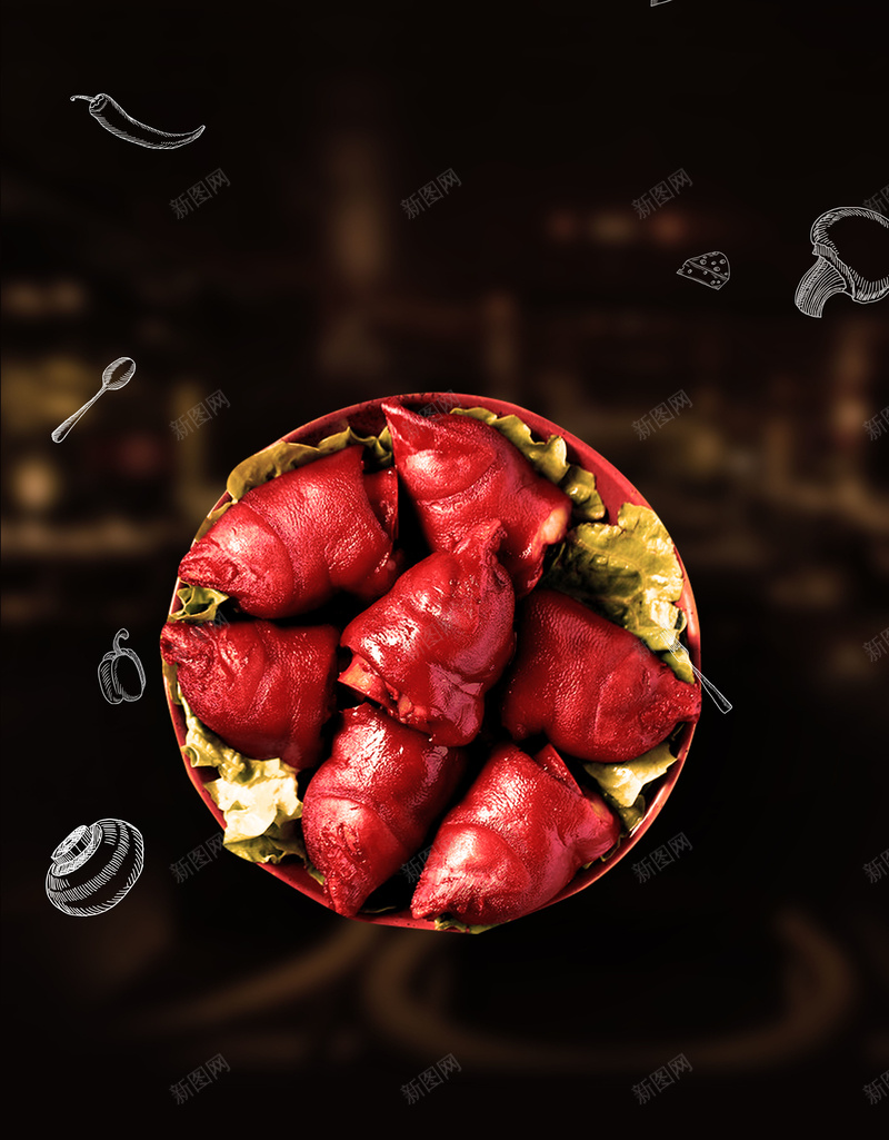 美食海报背景素材psd设计背景_新图网 https://ixintu.com 健康实惠 卤猪脚 好吃不停 猪脚煲海报 美味 美食 美食挂图 餐厅 餐饮店 餐饮文化 饮食店 饮食文化