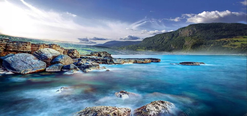 自然风景jpg设计背景_新图网 https://ixintu.com 蓝天 白云 山 湖 石头 风景 自然风光 海报banner 摄影