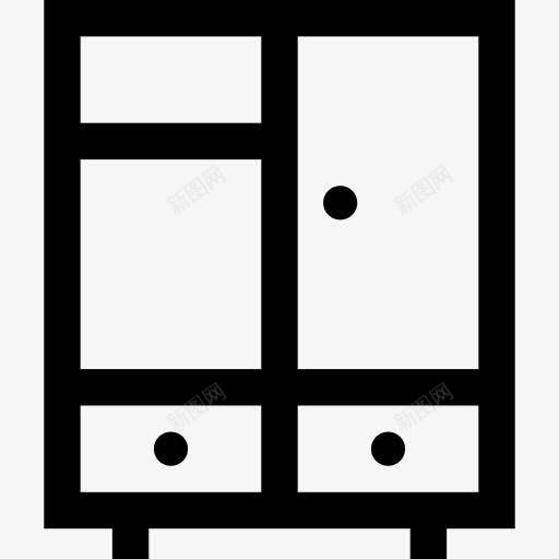 衣柜图标png_新图网 https://ixintu.com 储存 卧室 家具 家具和家居 衣柜