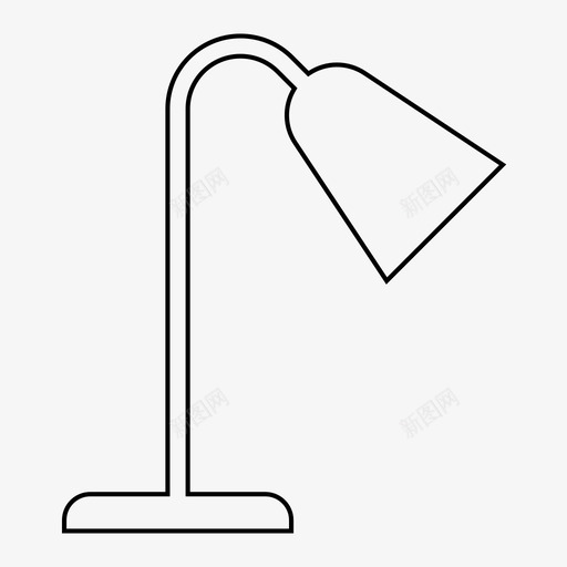 灯照明灯罩图标svg_新图网 https://ixintu.com 台灯 灯罩 照明 设备