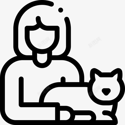 宠物青少年1直系图标svg_新图网 https://ixintu.com 宠物 直系 青少年