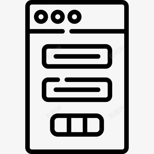 App支架48线性图标svg_新图网 https://ixintu.com App 支架 线性
