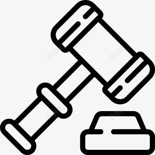 木槌26号拍卖直系图标svg_新图网 https://ixintu.com 26号 拍卖 木槌 直系